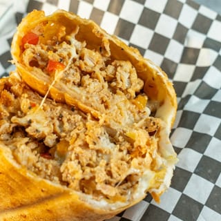 Chicken Cheese Steak Burrito