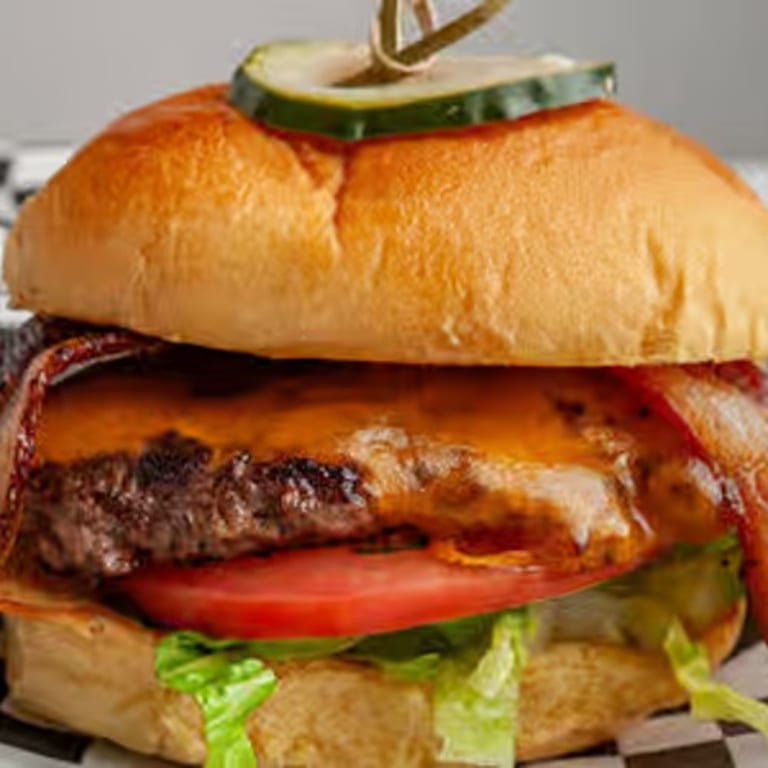 Indulge in Our Bacon Cheese Burger