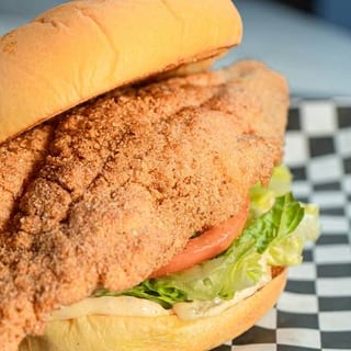 Two piece fish sandwich